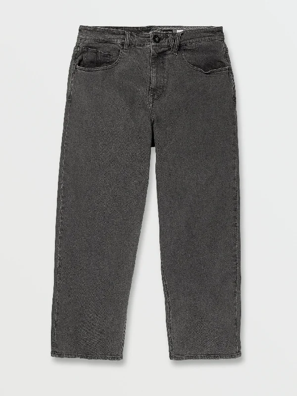 Flexible Men's JeansBillow Loose Tapered Fit Jeans - Black Ozone