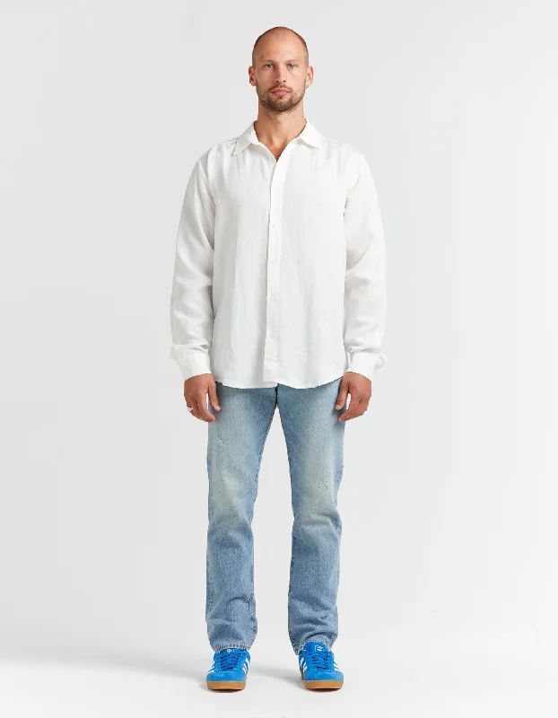 Men's Denim Shorts for SummerConway Shirt - White