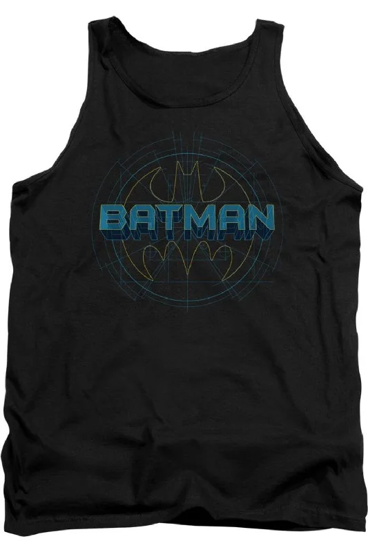 Men's Sleeveless TopsBatman Bat Tech Logo Adult Tank Top