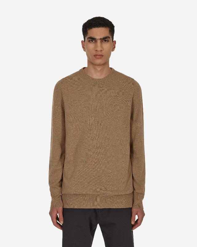 Men's Sweaters with Patch PocketsWool Sweater Brown