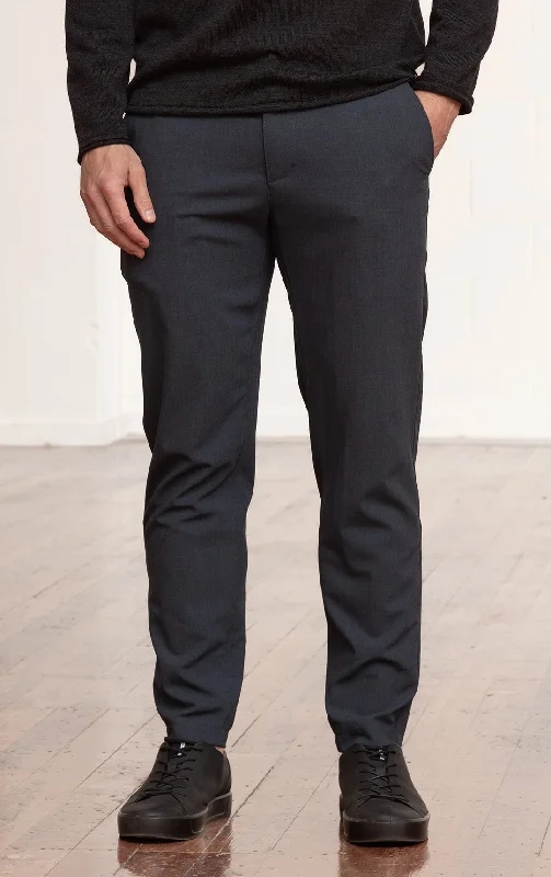 Men's Solid-Colored Pants for VersatilityTAPERED SUMMER WOOL BLEND PANTS