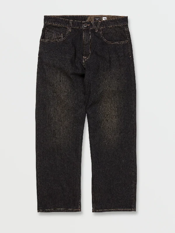 Men's Jeans with Embroidered LogosBillow Loose Fit Jeans - Sulfur Black