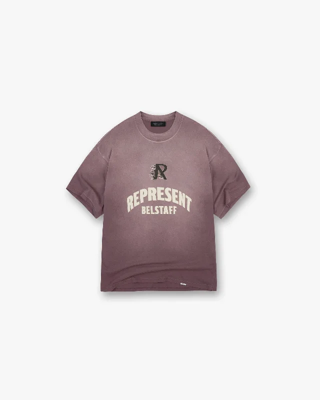 Men's Shirts with Logo EmbossmentsRepresent X Belstaff Flame Phoenix T-Shirt - Plum Men's Shirts with Logo EmbossmentsRepresent X Belstaff Flame Phoenix T-Shirt - Plum