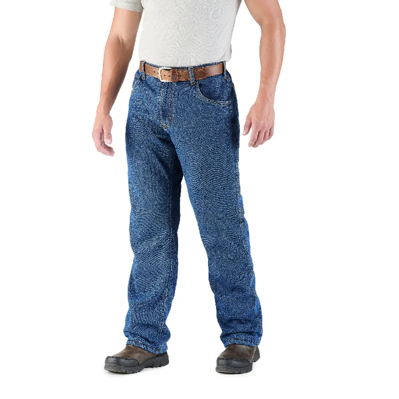 Men's Straight-Leg Jeans in Dark WashHeartland Fleece-Lined Denim Jean