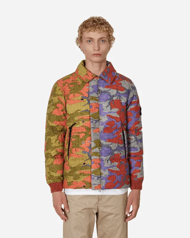 Warm Men's Down JacketsHeritage Camo Ripstop Nylon Down Jacket Multicolor