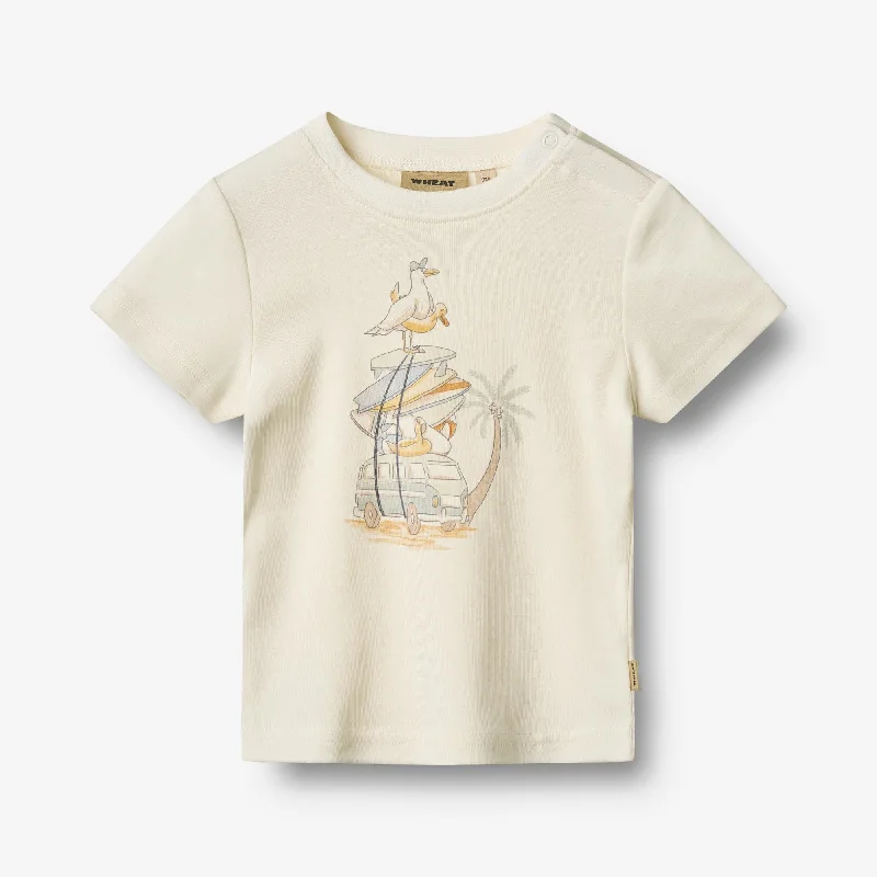 Men's Shirts for FishingT-Shirt S/S Ricco - ivory