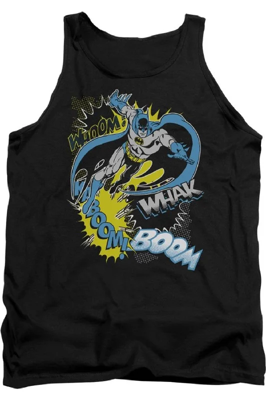 Men's Shirts with Single-Breasted DesignsBatman Bat Effects Adult Tank Top