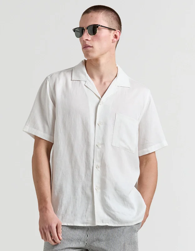 Lightweight Men's Linen PantsGrande Linen Blend Shirt - White