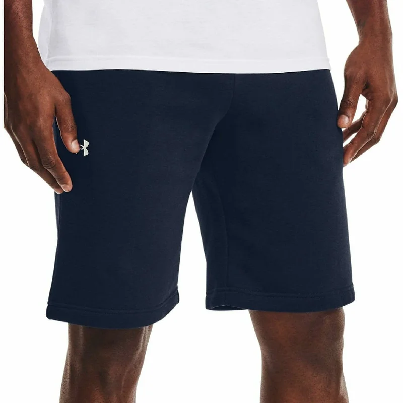 Men's Pants with Welt PocketsUnder Armour Rival Mens Fleece Shorts - Navy