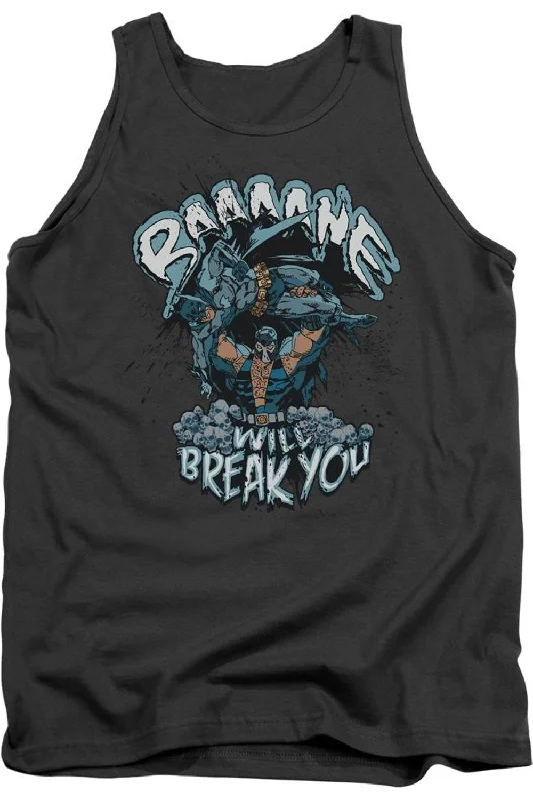 Men's Shirts with Surplice HemlinesBatman Bane Will Break You Adult Tank Top
