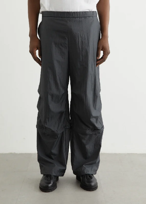 Men's Pants with Embroidered DesignsWashed Nylon 2Way Pants