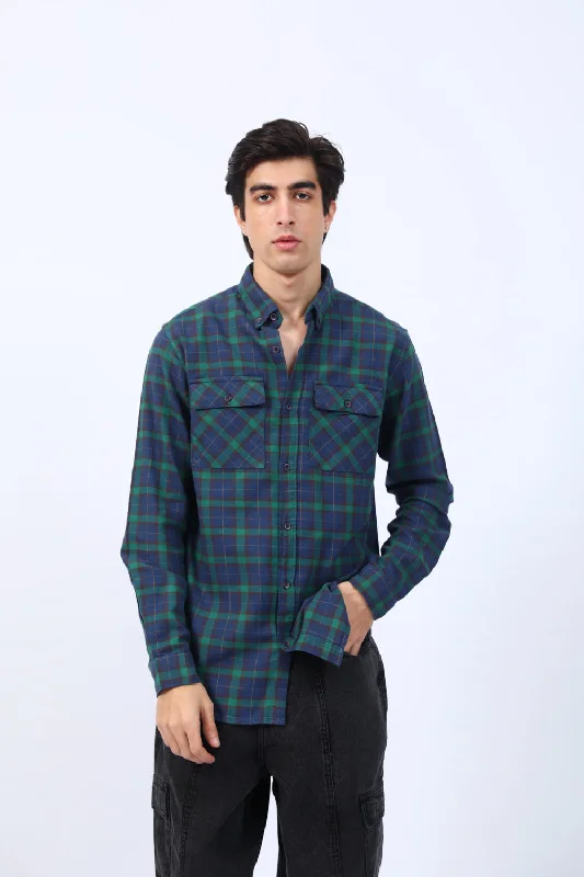 Men's Pants with Contrast WaistbandsFLANNEL CHECK SHIRT
