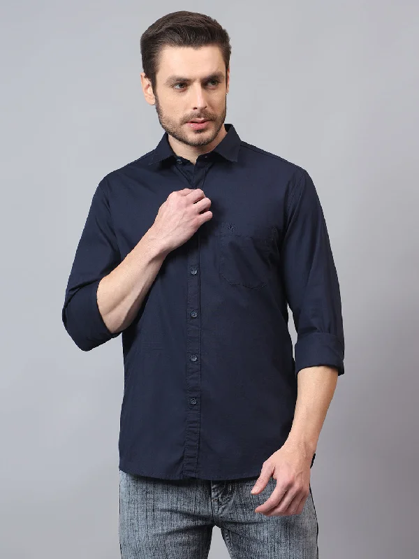 Men's Solid-Colored Pants for VersatilityMen's Navy Blue Solid Full Sleeves Casual Shirt Men's Solid-Colored Pants for VersatilityMen's Navy Blue Solid Full Sleeves Casual Shirt