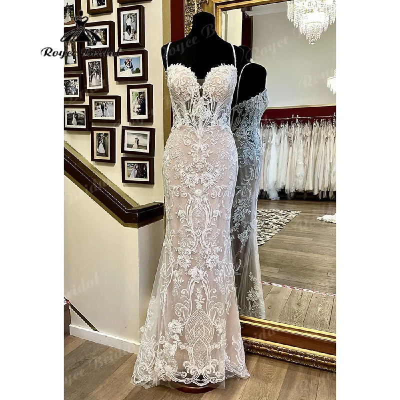 women's boho dressesSexy Lace Mermaid/Trumpet Wedding Dress for Women Bridal Gowns Spaghetti Straps Sweetheart Neckline suknia slubna Luxury 2025 women's boho dressesSexy Lace Mermaid/Trumpet Wedding Dress for Women Bridal Gowns Spaghetti Straps Sweetheart Neckline suknia slubna Luxury 2025