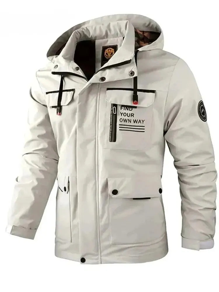 Men's Coats for RunningWaterproof Hooded Men's Windbreaker Jacket