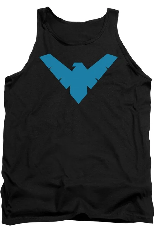 Men's Shirts with Floral PrintsBatman Nightwing Symbol Adult Tank Top