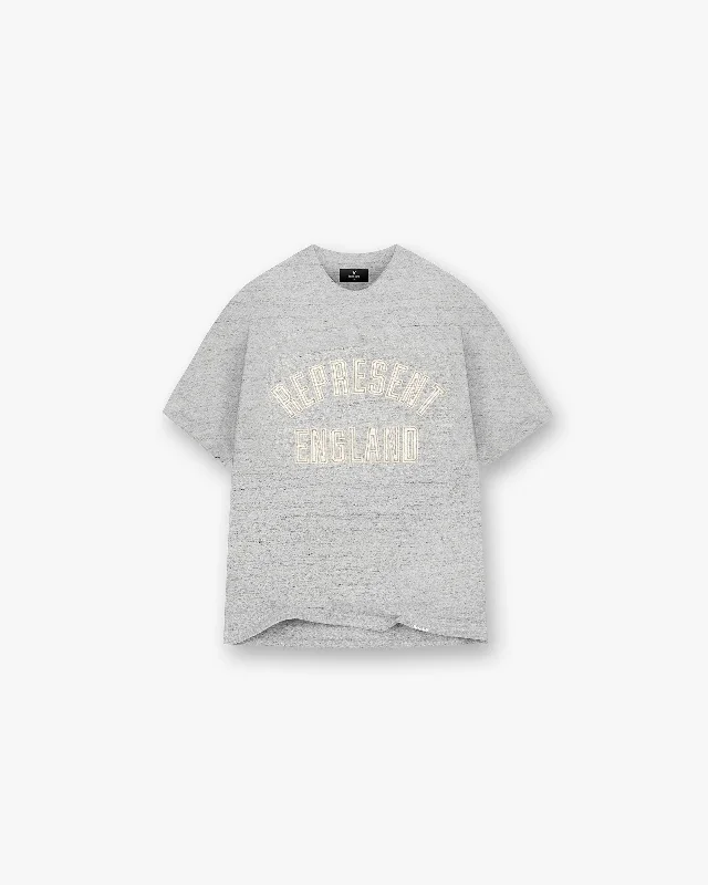 Men's Shirts for HikingEngland Applique T-Shirt - Grey Marl