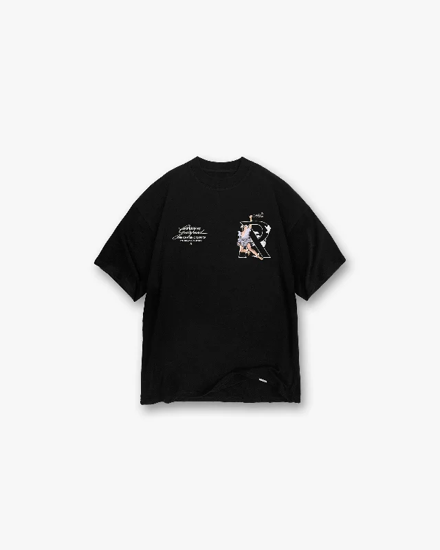 Men's Shirts with Striped PatternsHermes T-Shirt - Jet Black