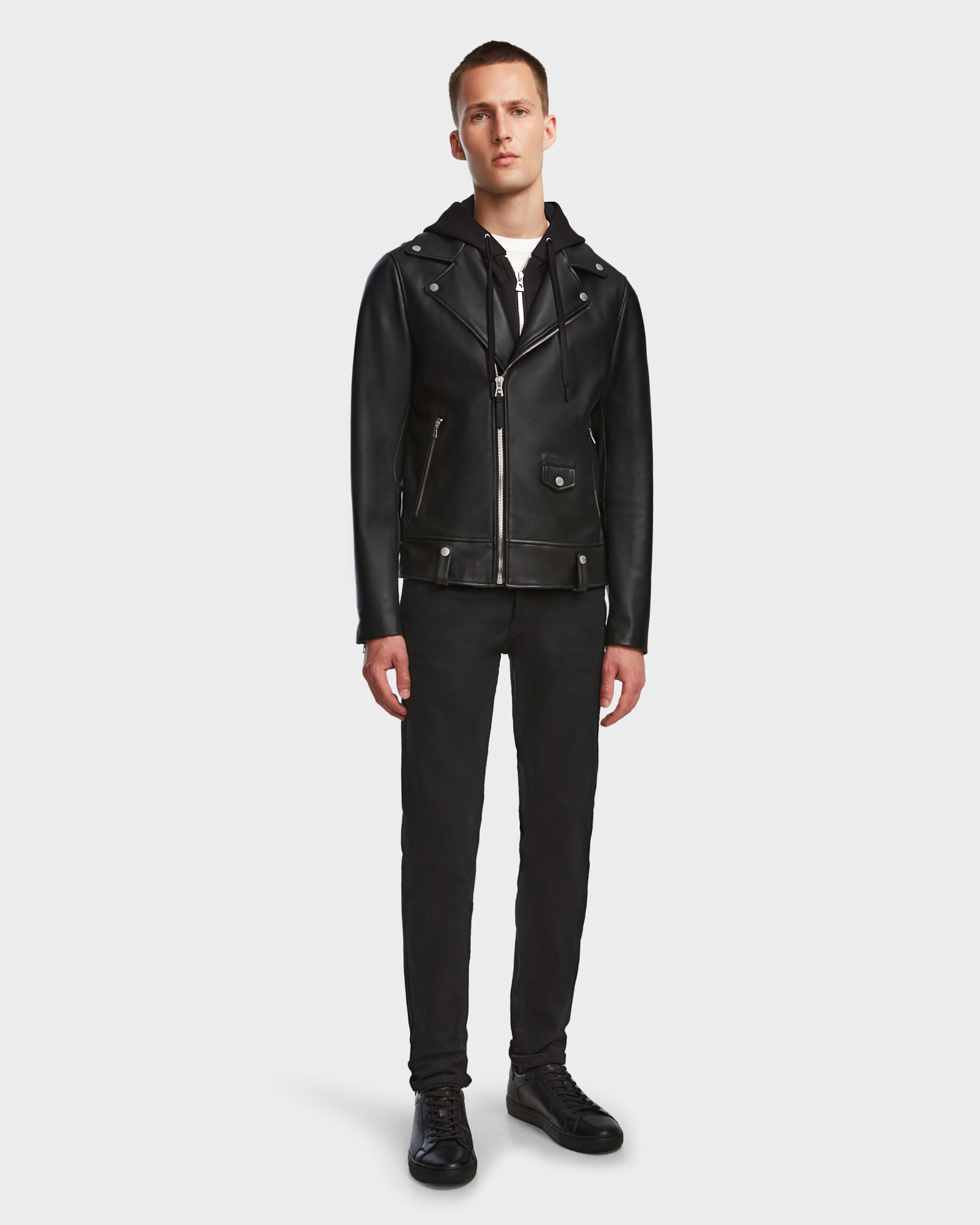 Men's Coats with Patchwork DesignsMANUS - 6124600 Black