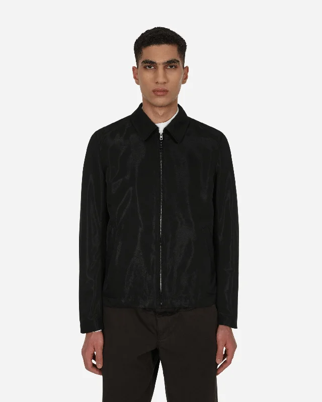 Men's Coats for TravelVelvet Zip Jacket Black