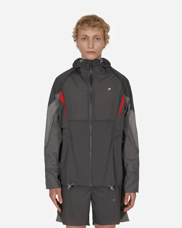 Men's Coats with Reflective StripesFILA Redefined Transformable Windbreaker Grey