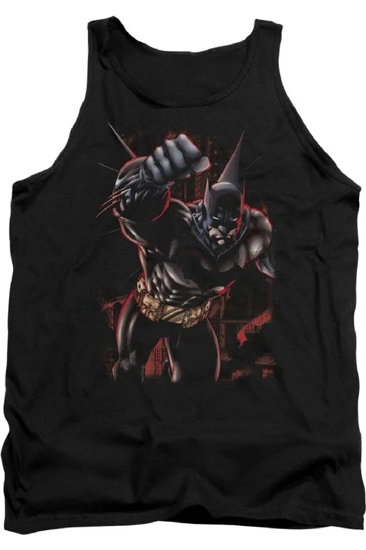 Men's Shirts with Scoop NecksBatman Crimson Knight Adult Tank Top
