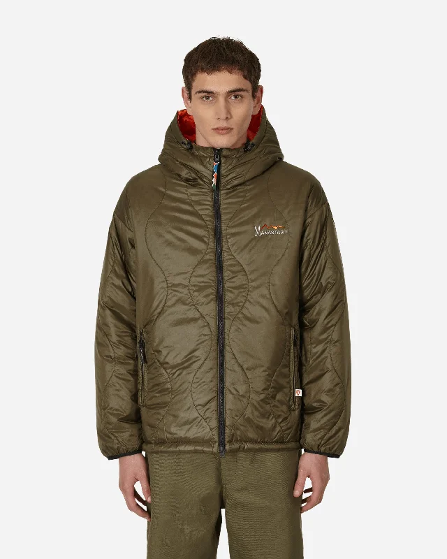 Modern Men's Field JacketsY2K Reversible Hooded Jacket Green