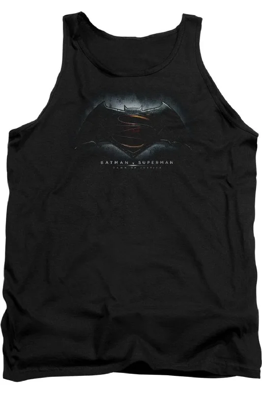 Men's Shirts with Appliqué DetailsBatman V Superman Logo Adult Tank Top