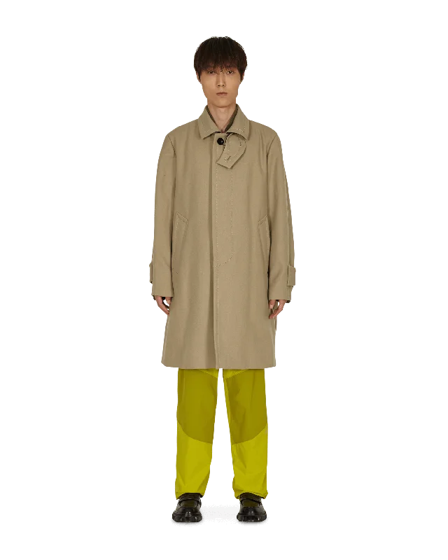 Men's Coats with VentilationMelton Wool Coat Beige