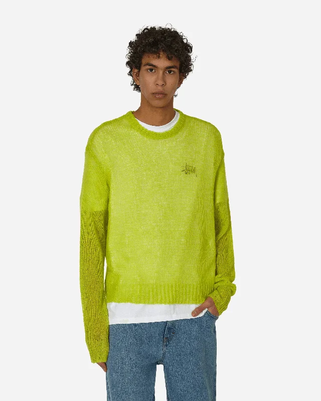 Men's Sweaters with Zippered PocketsS Loose Knit Sweater Lime