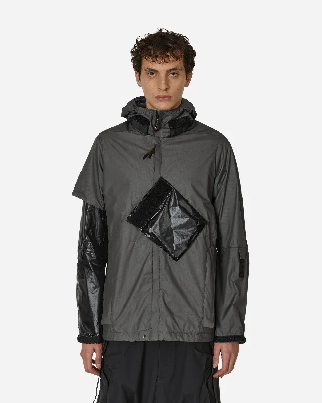 Men's Coats with Flannel LiningWindstopper Active Shell Interops Jacket Gray