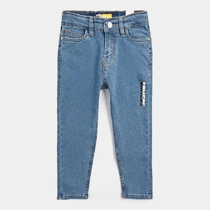 Men's Jeans for Office WearBoys Denim Stretch Pant Game Time-Ice Blue