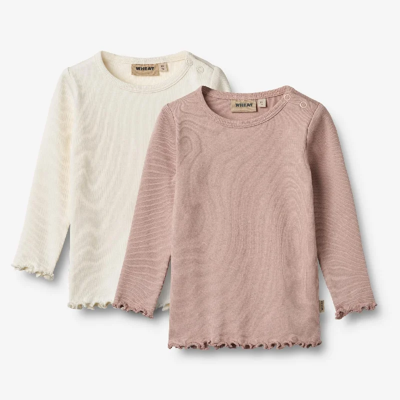 Men's Shirts with Patch Pockets2 Rib T-shirts L/S Ida - rose powder
