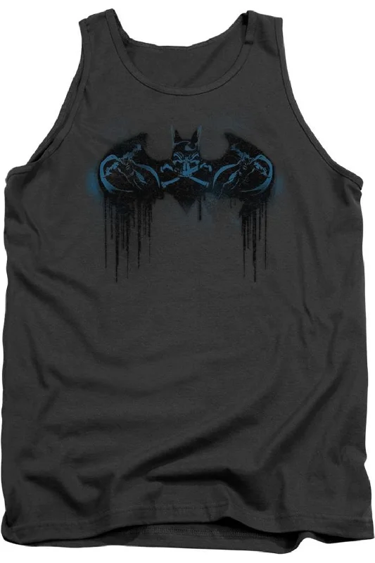 Men's Shirts with Abstract DesignsBatman Run Away Adult Tank Top