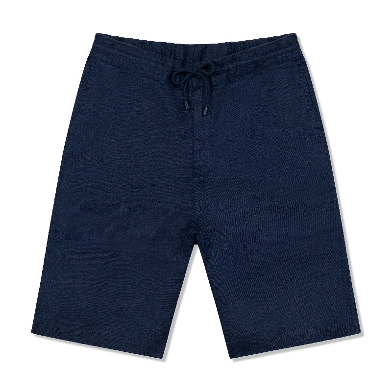 Men's Pants with Flat-Front DesignsLinen Resort Short - Night Sky
