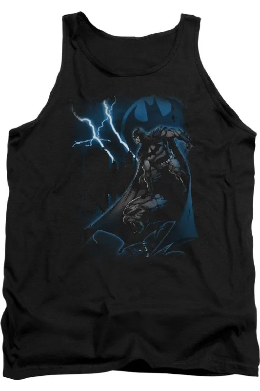 Men's Shirts with Roll-Up SleevesBatman Lightning Strikes Adult Tank Top