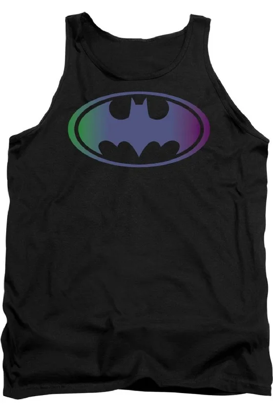Men's Shirts with Hidden PocketsBatman Gradient Bat Logo Adult Tank Top