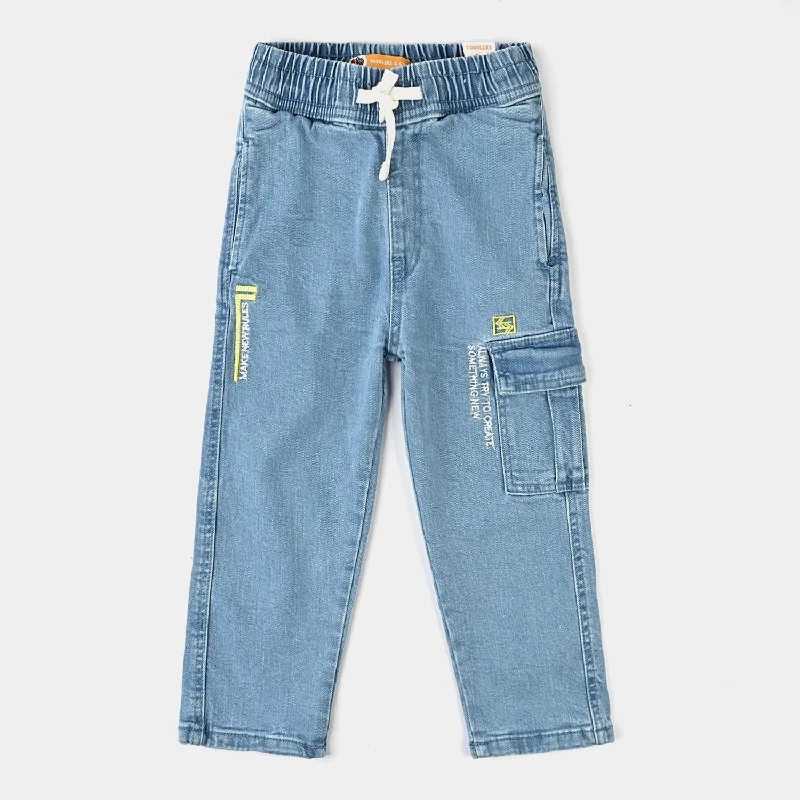Light Wash Men's JeansBoys Denim Stretch Pant Make New Rules-Ice Blue