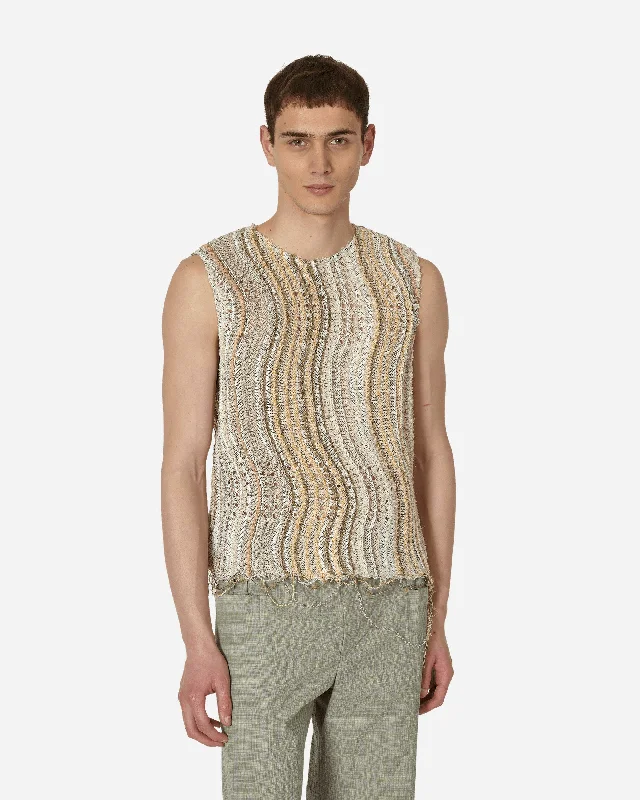Men's Sweaters with Stand-Up CollarsPeacock Tank Top Desert