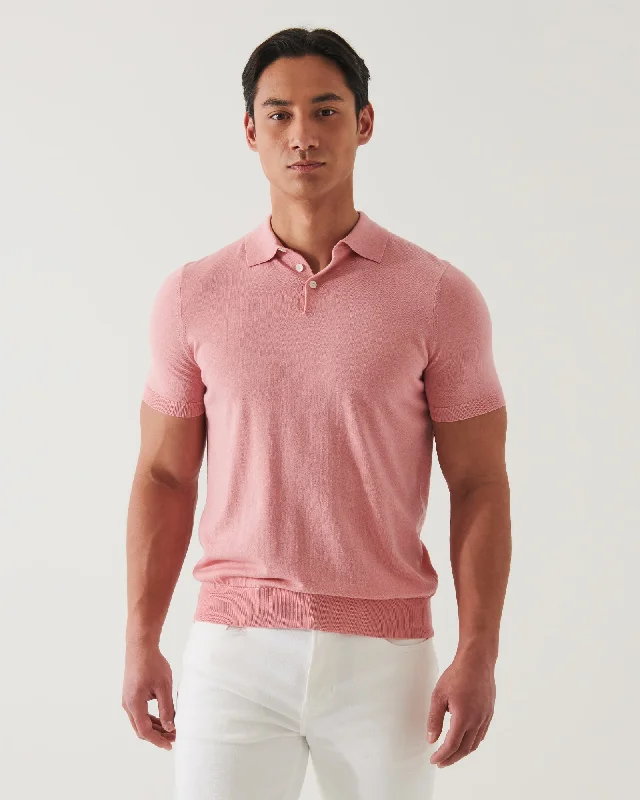 Men's Shirts with Mock Necks3 Button Polo
