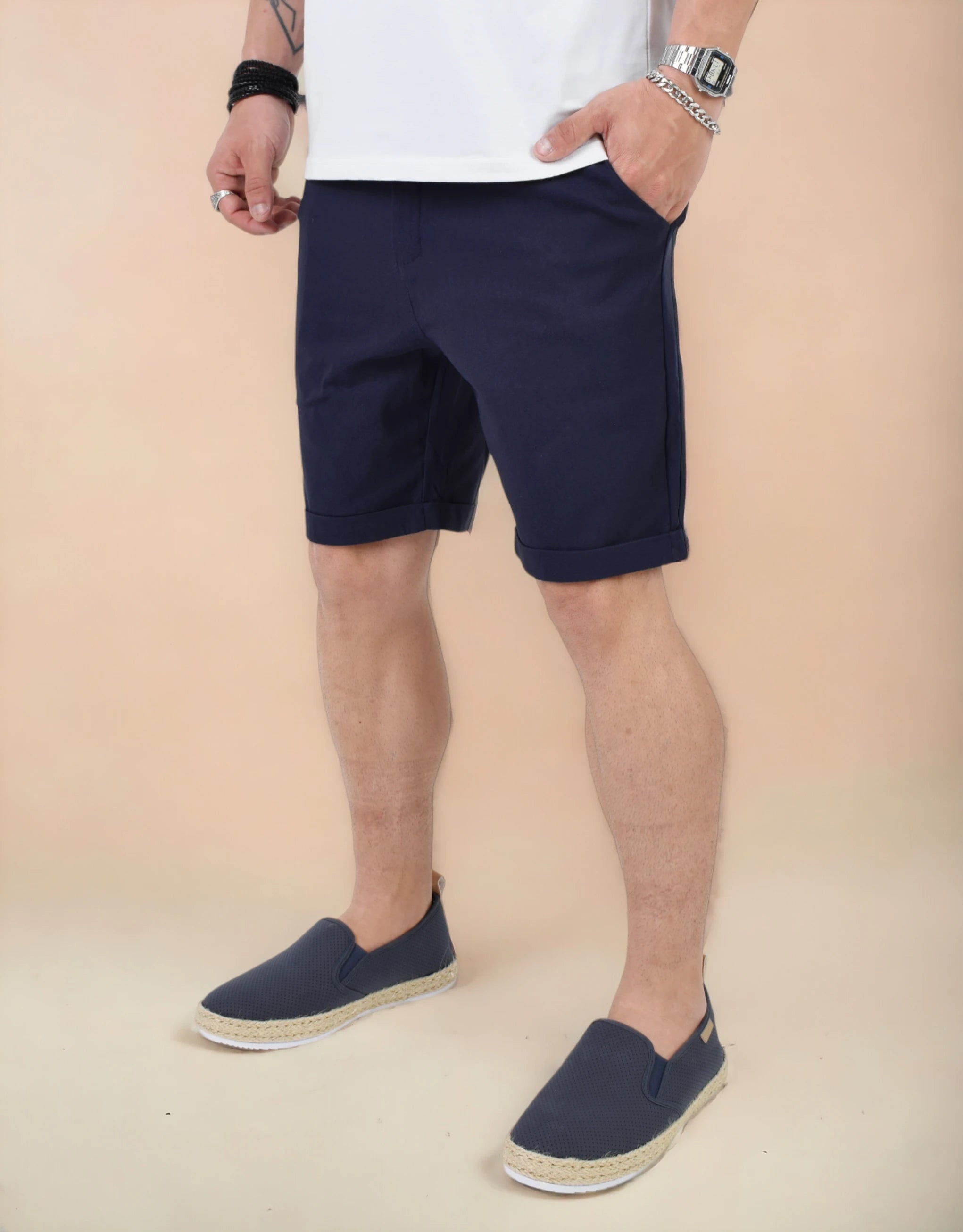 Men's Pants with Button-Down PocketsShort Pant