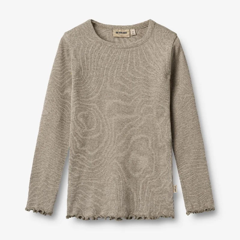 Men's Shirts for HuntingT-shirt L/S Ida - gravel melange