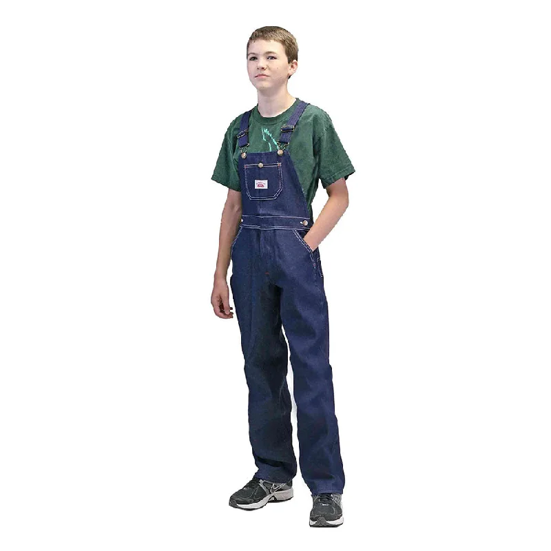 Wash and Wear Men's Jeans#9 Youth Blue Denim Bib Overalls