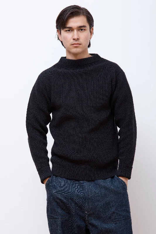 Men's Sweaters with Tapered ShapesSailor Crewneck Black