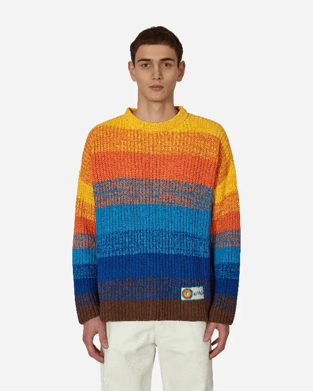 Men's Sweaters with BeadsSunset Rib Knit Sweater Multicolor