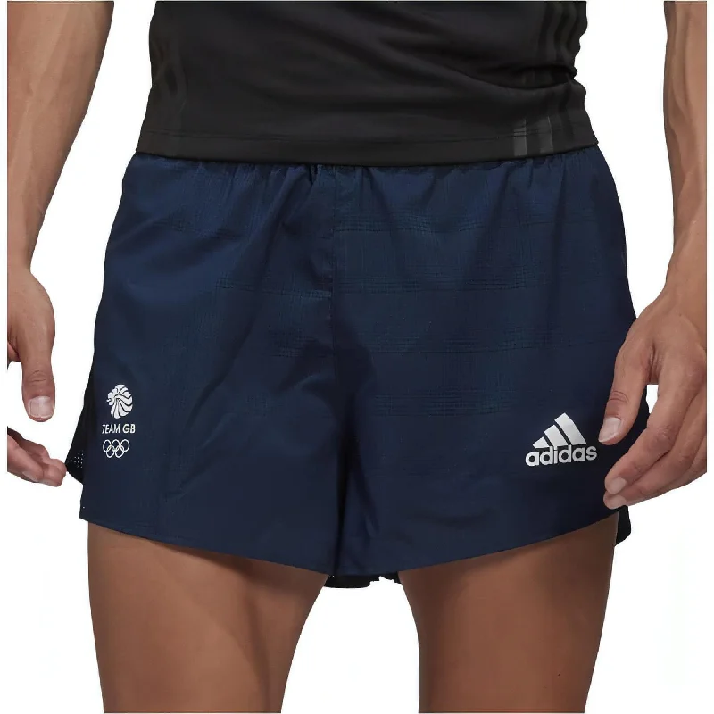 Men's Pants with Patch Pocketsadidas Team GB Mens Running Shorts - Navy
