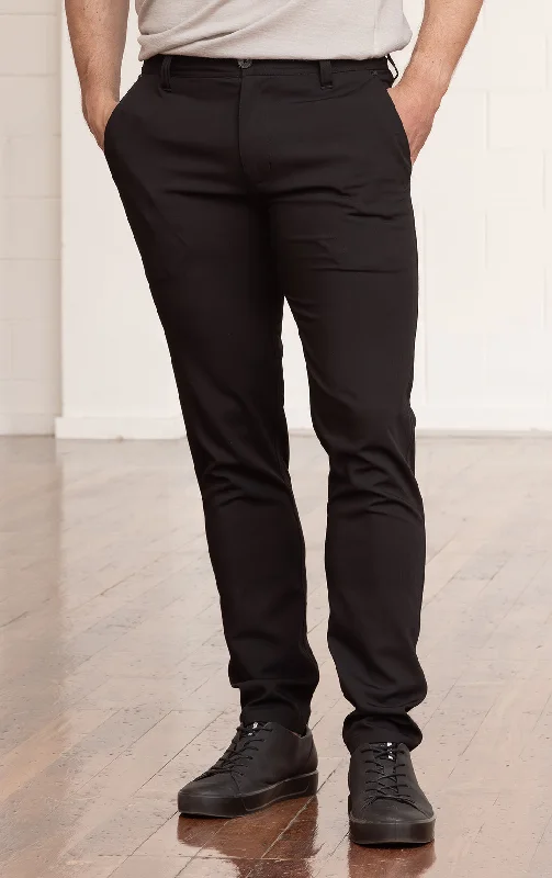Men's Pants with Slant PocketsWOOL BLEND SLIM LEG TROUSER