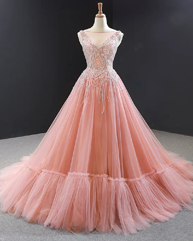 Embellished DressPrincess Pink Ball Gown Wedding Dress Ball Goqn Quinceanera Sweet 16 Prom Gown PL0607 Embellished DressPrincess Pink Ball Gown Wedding Dress Ball Goqn Quinceanera Sweet 16 Prom Gown PL0607