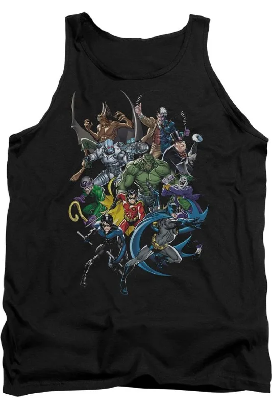 Lightweight Men's Linen ShirtsBatman Saints And Psychos Adult Tank Top
