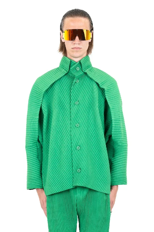 Everyday Casual Men's JeansHomme Plissé MC July 23 Button Down in Emerald